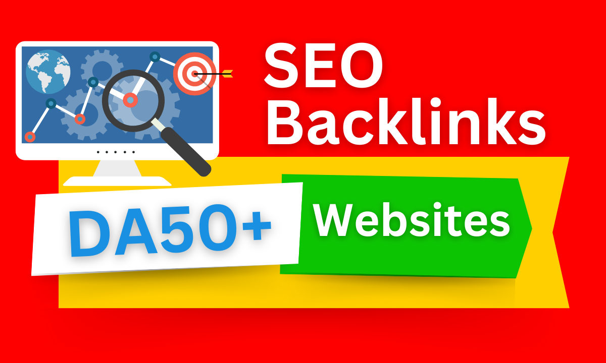 SEO backlinks on DA50+ websites